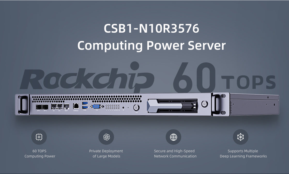 CSB1-N10R3576 Computing Power Server 60T Large Model Privatization Deployment 1U BMC Ruixin Micro