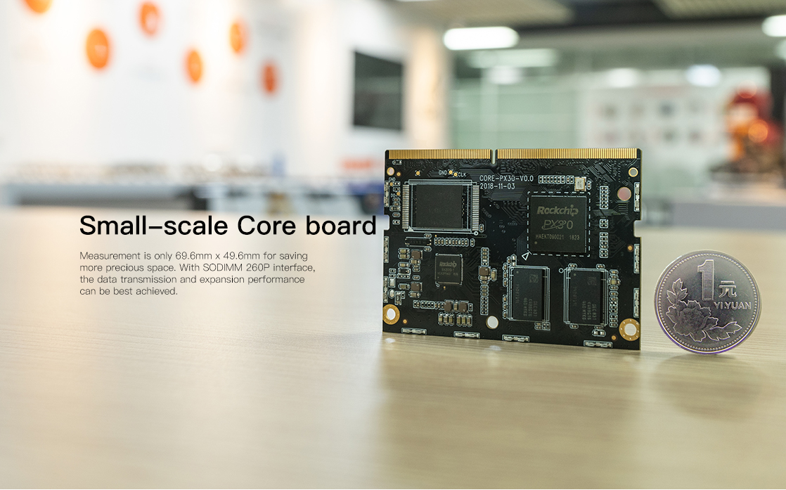 Small-scale core board