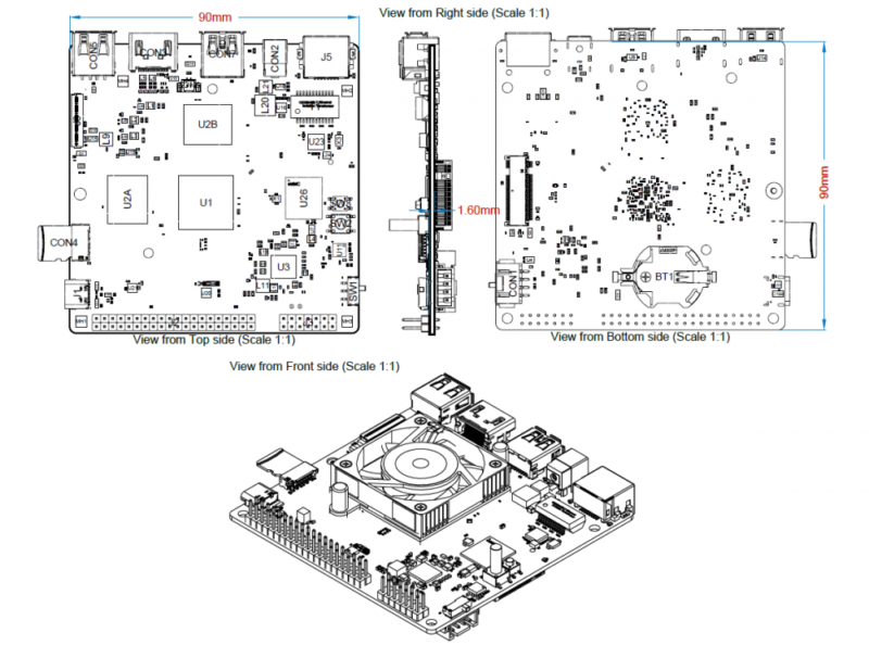 ODROID-M2 View front